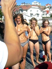 Horny nudist and naturist girls